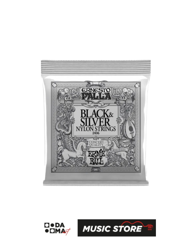[P02406] ERNIE BALL ERNESTO PALLA BLACK SİLVER NYLON KLASİK GİTAR TELİ