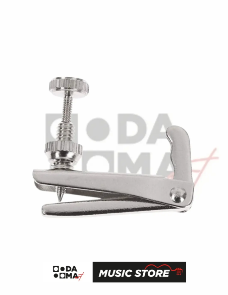 Longa Violin Fine Tuner – Silver, Fits 3/4 & 4/4 Violins