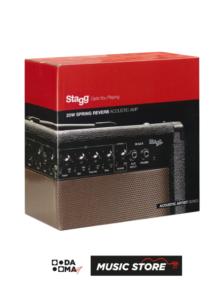 Stagg 20 AA R EU Akustik Gitar Amfisi