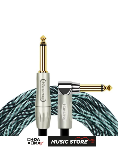 Kirlin Enstrüman Kablosu IWB-201BFG-6 Metre Turkuaz Siyah