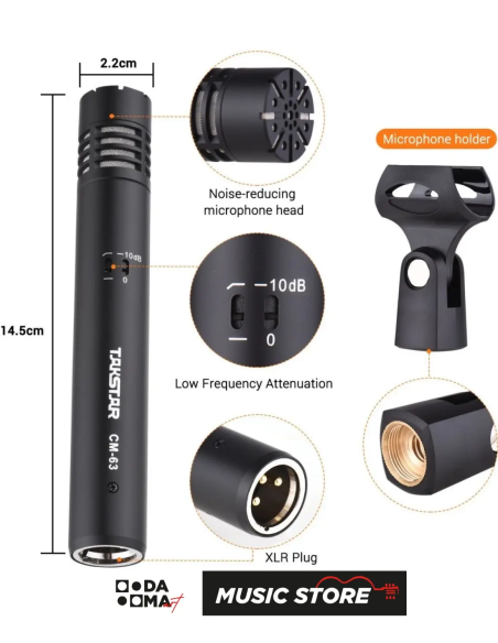 Takstar Condenser Enstrüman Mikrofonu CM-63