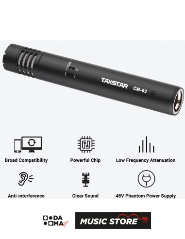 Takstar Condenser Enstrüman Mikrofonu CM-63