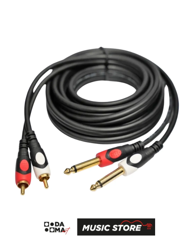 Valler Stereo Ses Kablosu VGRCA3 3 Metre Siyah