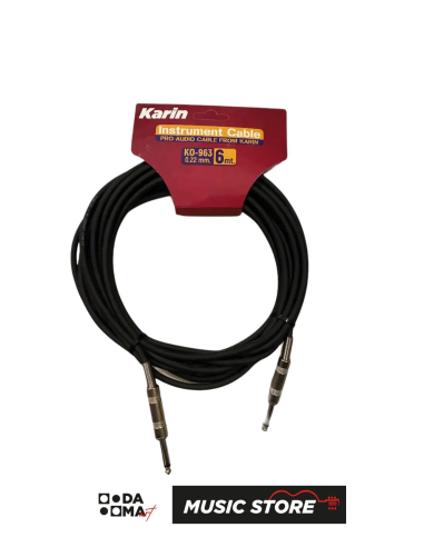KARIN STRINGS 6 METRE ENSTRUMAN KABLOSU KO 970 6M-BK