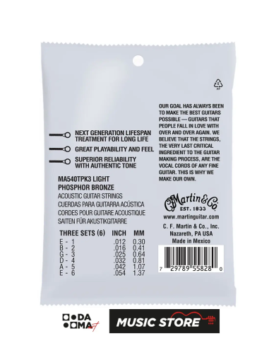 MARTİN&CO MA 550 T Akustik Gitar Teli