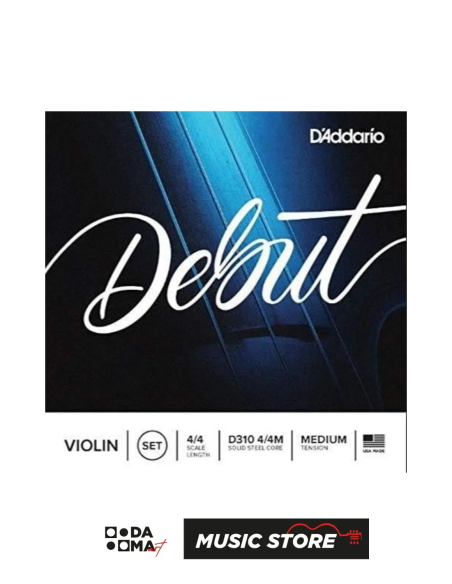 D'addario Debut Medium Tension Keman Tel Seti D310 4/4M
