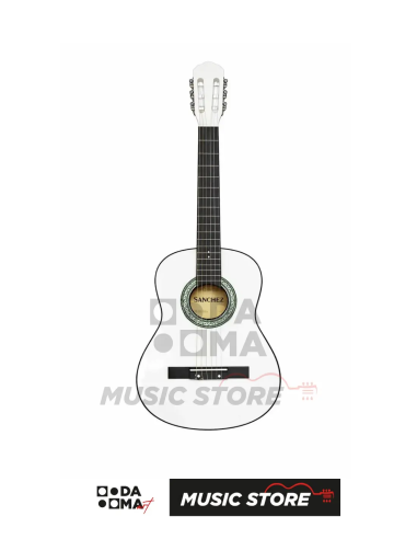 Sanchez 39" Tam Boy Klasik Gitar - Beyaz
