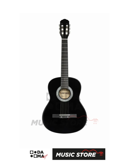 Sanchez 39" Tam Boy Klasik Gitar - Siyah