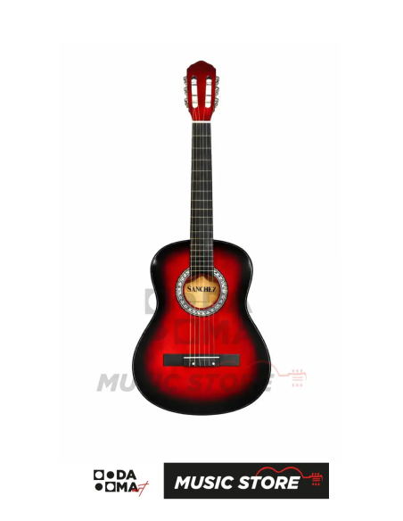 Sanchez 36" 3/4 Junior Klasik Gitar - Kırmızı