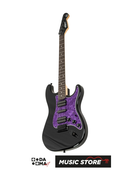New Orleans VEGA PR HSH Elektro Gitar - Siyah ve Mor