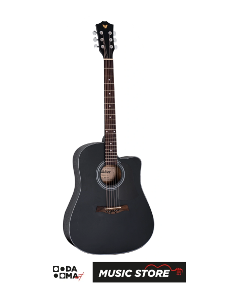 Valler AG240 BK Acoustic Guitar - Black