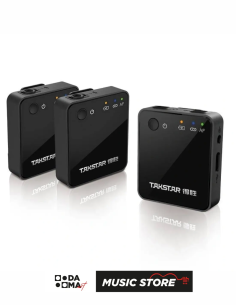 Takstar V1 Dual Wireless Lavalier Microphone System – Dual Transmitter Set