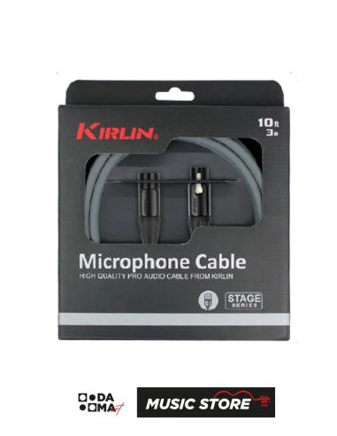 Kirlin MPQ-220 BEG Mikrofon Kablosu – 3 Metre, Gri, 20 AWG