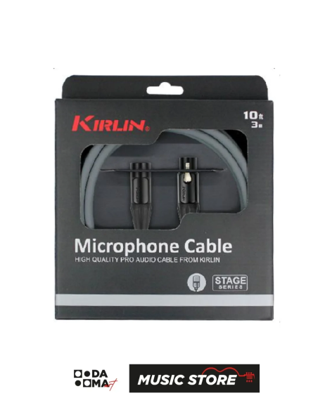 Kirlin MPQ-220 BEG Mikrofon Kablosu – 3 Metre, Gri, 20 AWG