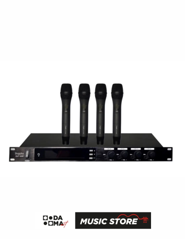 Doppler DMT-4100 Quad Wireless Handheld Vocal Microphone Set