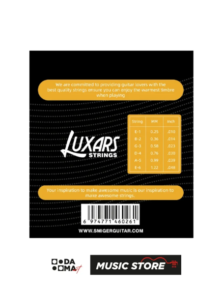 Luxars LX5-010 Akustik Gitar Tel Seti