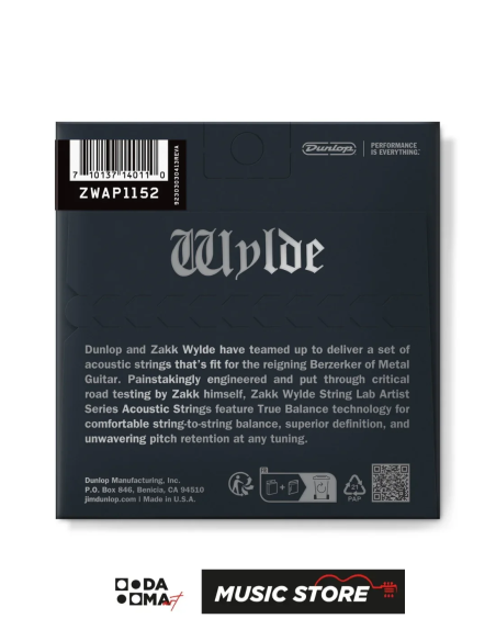 Jim Dunlop Zakk Wylde String Lab Akustik Gitar Teli (11-52)
