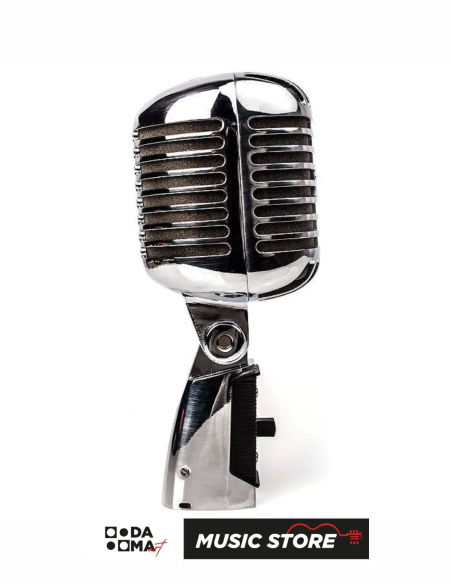 Doppler RT-65 Nostaljik Dinamik Mikrofon - Gümüş