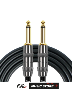 Kirlin IP-221 GMG Enstrüman Kablosu – 6 Metre, Siyah, 22 AWG 2