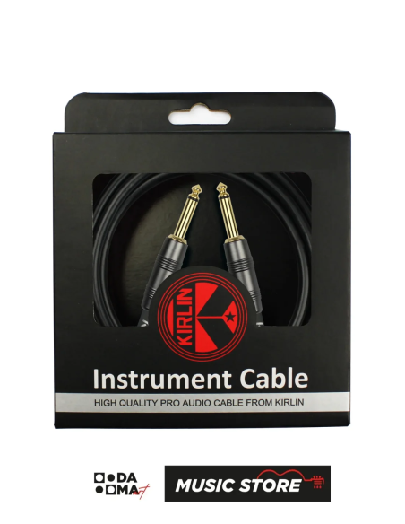 Kirlin IP-221 GMG Enstrüman Kablosu – 6 Metre, Siyah, 22 AWG