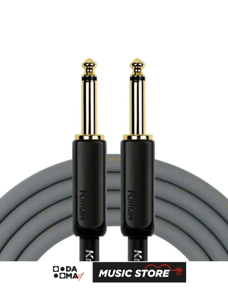 Kirlin IP-181 BEG Enstrüman Kablosu – 3 Metre, Gri, 18 AWG