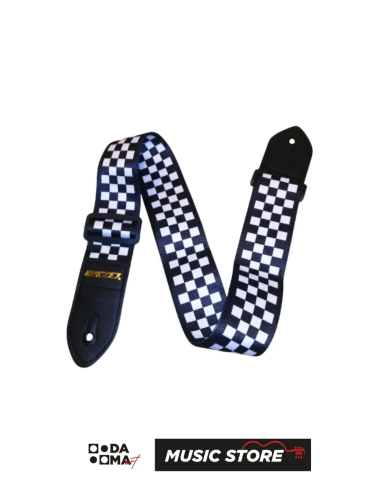 Rizo Siyah Ekose Gitar Askısı