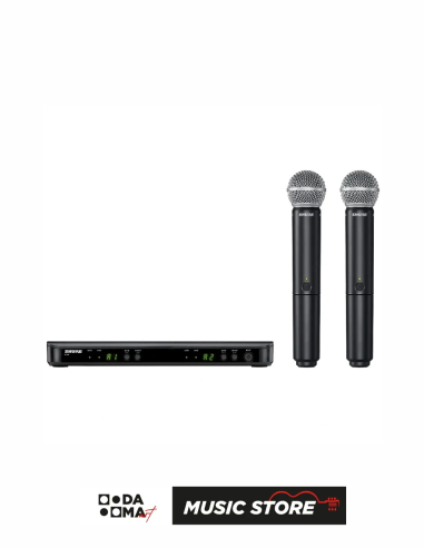 Shure BLX288E/SM58-M17 Çift Telsiz Vokal Mikrofon Seti