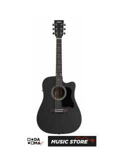 HAZE F-650/BK CEQ Elektro Akustik Gitar