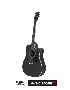 HAZE F-650/BK CEQ Elektro Akustik Gitar 2