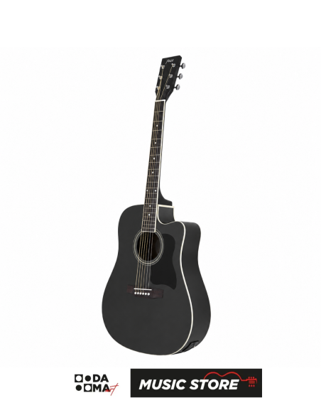 Haze F-650 BK CEQ Elektro Akustik Gitar – Siyah Mat