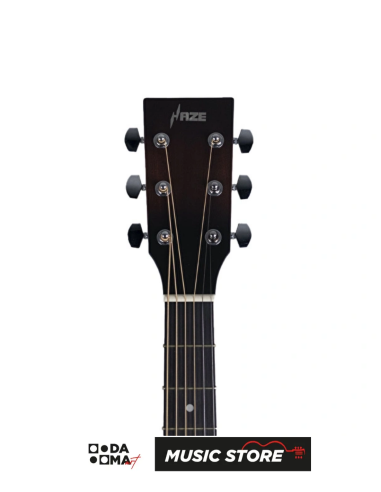 Haze F-650 BK CEQ Elektro Akustik Gitar – Siyah Mat