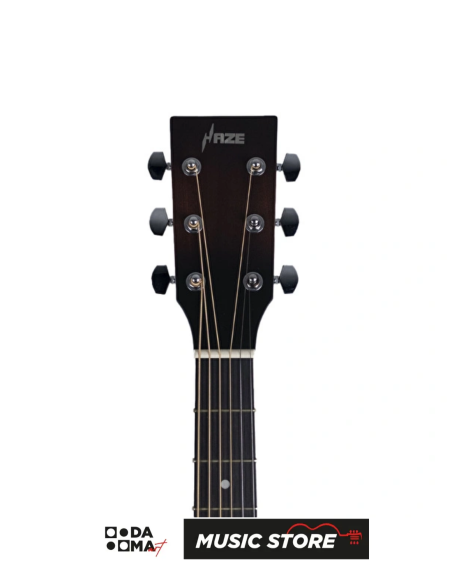 Haze F-650 BK CEQ Acoustic Electric Guitar – Matte Black