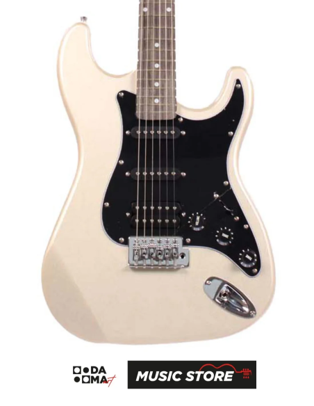 Angel AEG111-GRY Electric Guitar - Gloss Grey