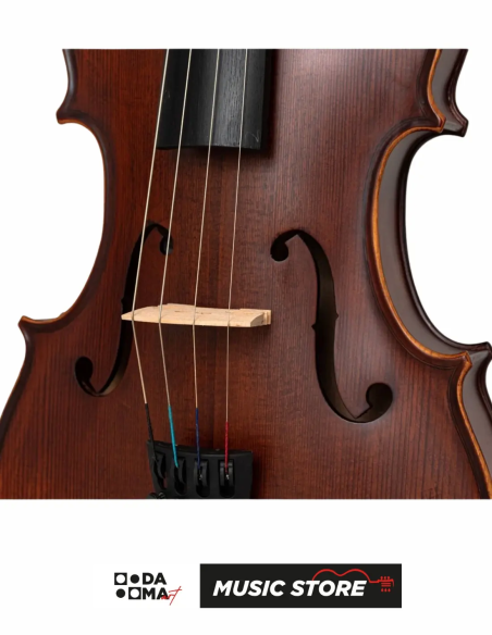 Valler VVL350 Viola 15.5" – Intermediate Level, Antique Matte Finish