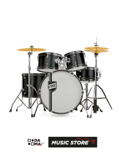 COX JBJ1049A-BK SİYAH AKUSTİK ÇOCUK DAVUL SETİ (8"+10"+10"+12"+16") ZIL + TABURE