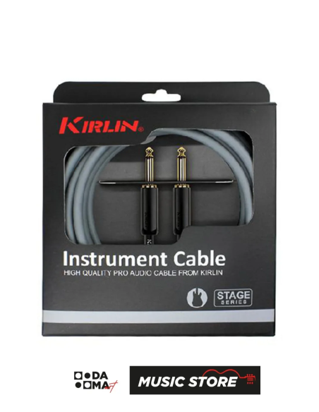 Kirlin IP-181 BEG Enstrüman Kablosu – 6 Metre, Gri, 18 AWG