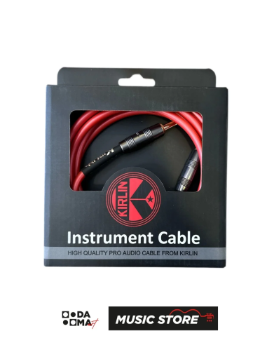 Kirlin IP-221 GMG Enstrüman Kablosu – 6 Metre, Kırmızı, 22 AWG