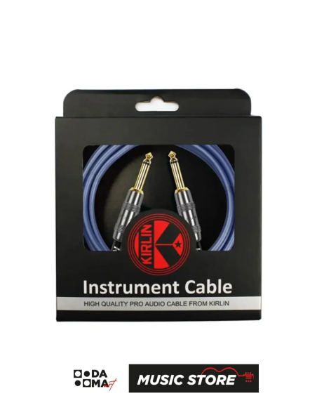 Kirlin IP-221 GMG Enstrüman Kablosu – 6 Metre, Mavi, 22 AWG