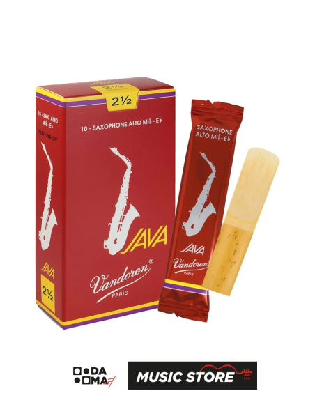 Vandoren SR2625R Java Red Cut Alto Saxophone Reed - Strength 2.5