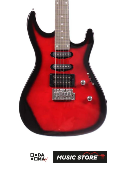 Angel AEG09-RD Transparent Wine Red Burst Elektro Gita