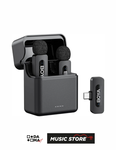 Boya BY-V30 Type-C Clip-On Wireless Lavalier Microphone with Noise Cancellation (iOS & Android)