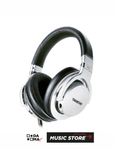 akstar Pro 82 Professional Studio Monitor Headphones – Silver