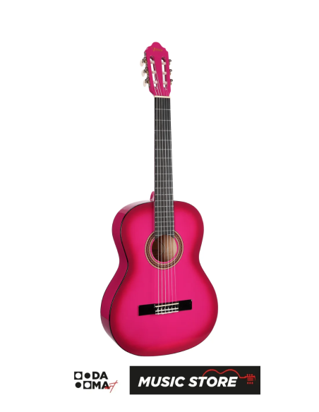 VALENCIA VC104TPKS KLASİK GİTAR, 4/4, PEMBE SUNBURST, SAP ÇELİKLİ