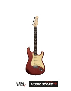Stagg SES-30 CAR Standard SSS Elektro Gitar – Elma Şekeri Kırmızısı