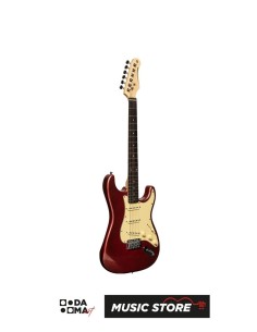Stagg SES-30 CAR Standard SSS Elektro Gitar – Elma Şekeri Kırmızısı 2