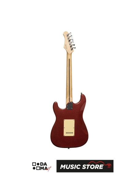 Stagg SES-30 CAR Standard SSS Electric Guitar – Candy Apple Red