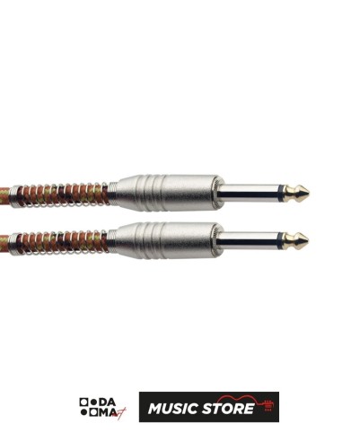 Stagg SGC6VT OR Instrument Cable – Vintage Tweed, Orange, 6 m