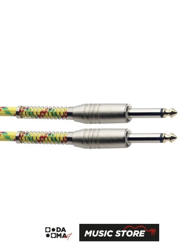 Stagg SGC3VT YL Instrument Cable – Vintage Tweed, Yellow, 3 m