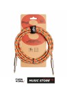 Stagg SGC3VT OR Инструментальный кабель – Винтажная оплётка Tweed, оранжевый, 3 м