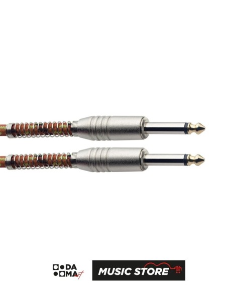 Stagg SGC3VT OR Инструментальный кабель – Винтажная оплётка Tweed, оранжевый, 3 м
